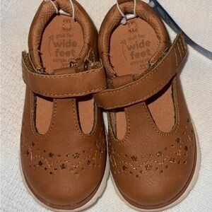 Stride Rite Tan Dress Shoes for Kids Baby/Toddler size 6
